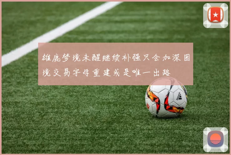 雄鹿梦境未醒继续补强只会加深困境交易字母重建或是唯一出路